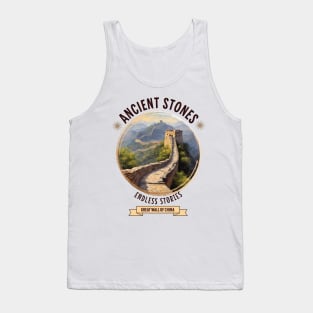 Great Wall of China Travel Destination Tank Top